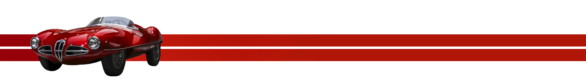 red Alfa Romeo on top of speed stripes with matching red color incaprino.fi